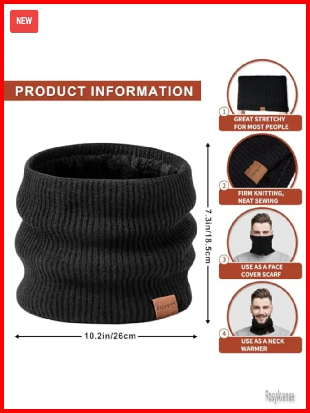 Winter Hat Gloves Scarf Set, Touchscreen Gloves, Beanie and Scarf, 3 in 1 Warm